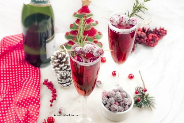 Cranberry Mimosa Drink Recipe. This cranberry mimosa drink is a festive holiday beverage. This is a perfect holiday drink for your holiday brunch, it can also be served at cocktail parties, to ring in the New Year, or for any other holiday celebration you may have.