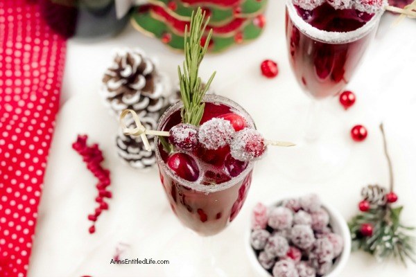 Cranberry Mimosa Drink Recipe. This cranberry mimosa drink is a festive holiday beverage. This is a perfect holiday drink for your holiday brunch, it can also be served at cocktail parties, to ring in the New Year, or for any other holiday celebration you may have.