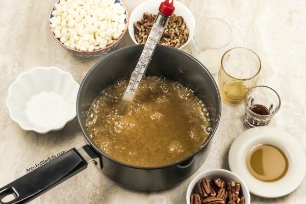 Pecan Pie Fudge Recipe. If you like pecan pie you are going to love the sweet maple-pecan taste of this terrific pecan pie fudge recipe. This sweet, pecan filled fudge recipe tastes just like your favorite pecan pie. Great for homemade gifts, your holiday dessert tray, or a special treat for your family, this is one outstanding fudge recipe.