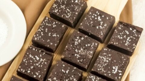 Salted Dark Chocolate Bourbon Fudge Recipe