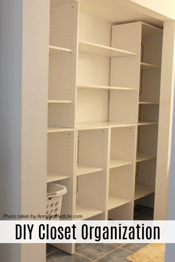 white closet cubby hole shelf organization and poles