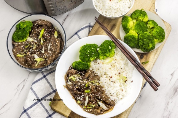 Instant Pot Mongolian Beef Recipe. Mongolian beef is a classic dinner entree, and this instant pot recipe is simple to make. Serve with rice and a green vegetable for a delicious dinner your entire family will love.
