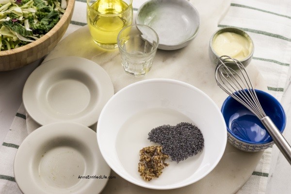 Poppy Seed Dressing Recipe. Homemade salad dressing is easier to make than you might think. With a few simple ingredients you can make this poppy seed salad dressing which is great on green salads, strawberry salads, or to serve with fruit.