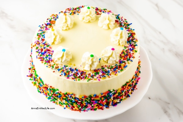 Best Vanilla Cake Recipe. Boxed cake mixes definitely have their place, but if you are looking for a delicious vanilla cake recipe from scratch, this is the cake recipe for you! Easier to make than you might think, this terrific vanilla cake is luscious and moist. It is the best vanilla cake recipe that your whole family to enjoy.