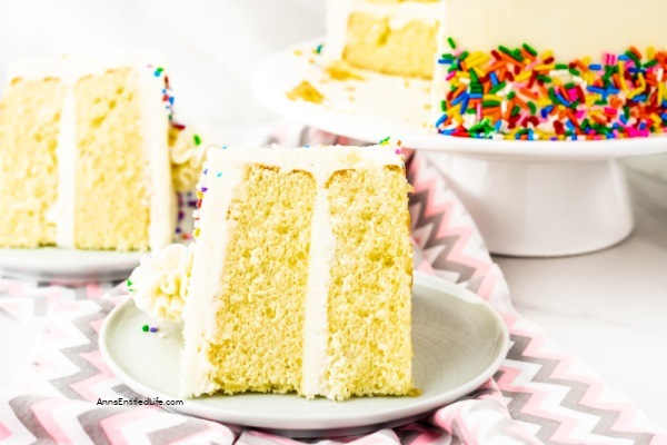 Best Vanilla Cake Recipe. Boxed cake mixes definitely have their place, but if you are looking for a delicious vanilla cake recipe from scratch, this is the cake recipe for you! Easier to make than you might think, this terrific vanilla cake is luscious and moist. It is the best vanilla cake recipe that your whole family to enjoy.