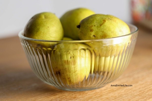 Canned Brandy Spiced Pears Recipe. 'Tis the season. If you have a lot of pears to preserve you will love this home canning recipe for pears. Rich and spicy, this canned pears recipe is the perfect way to preserve that fresh fruit bounty.