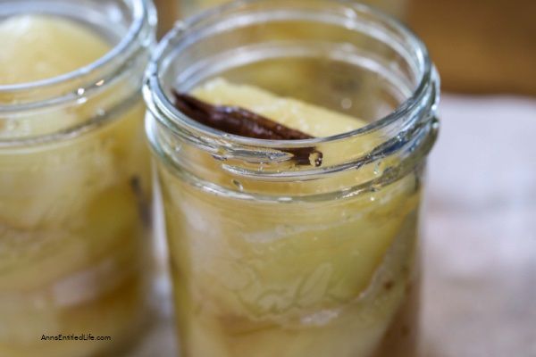 Canned Brandy Spiced Pears Recipe. 'Tis the season. If you have a lot of pears to preserve you will love this home canning recipe for pears. Rich and spicy, this canned pears recipe is the perfect way to preserve that fresh fruit bounty.