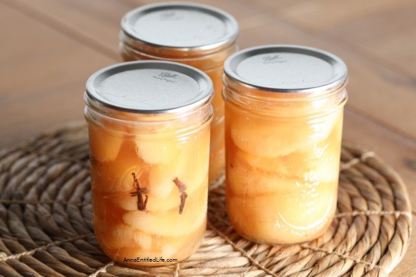 Canned Brandy Spiced Pears Recipe. 'Tis the season. If you have a lot of pears to preserve you will love this home canning recipe for pears. Rich and spicy, this canned pears recipe is the perfect way to preserve that fresh fruit bounty.