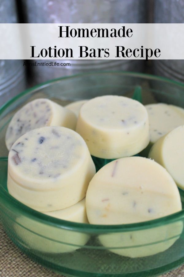 a clear bowl filled with homemade lotion bars