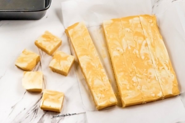 Orange Creamsicle Fudge Recipe. Learn how to make this easy orange creamsicle recipe with this step-by-step tutorial. This delicious orange creamsicle fudge is smooth and creamy and does not taste artificial. It is a treat for your sweet tooth! If you loved the taste of orange creamsicle as a child, you will love this easy fudge recipe.