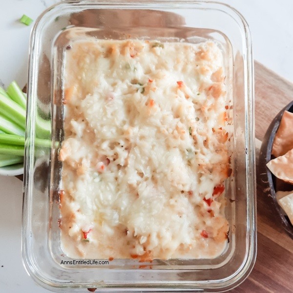 Hot Crab Dip Recipe. This hot crab dip is the best party dip ever! Lump crab meat baked with Neufchatel, sour cream, mozzarella cheese, and complimentary sauces and spices combine to make the best crab dip; one that your guests will be talking about the next day.