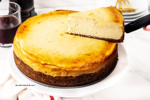 Sour Cream Cheesecake Recipe. This sour cream cheesecake recipe is creamy and delicious. Easy-to-make, your guests and family will love every tangy-sweet bite!