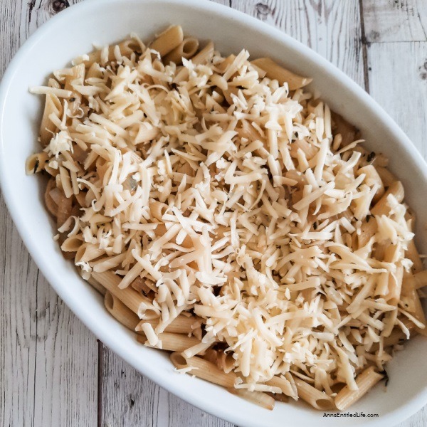 French Onion Pasta Bake Recipe. This easy-to-make French onion pasta bake is so delicious, the whole family will love it. Serve as a side dish or main entree, it's all good!