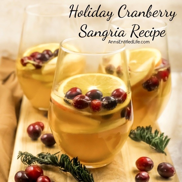 Holiday Cranberry Sangria Recipe. Need a fantastic sangria recipe for a holiday get-together or party? This holiday cranberry sangria recipe is light and refreshing yet packed with flavor and oh-so-easy to make! It is the best sangria recipe for holiday celebrations; a real crowd-pleaser.