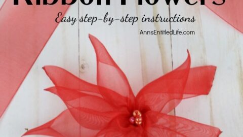 How to Make Poinsettia Ribbon Flowers