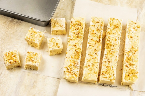 Toasted Coconut Fudge Recipe. Learn how to make toasted coconut fudge with these easy step-by-step recipe instructions. Sweet and delicious, this coconut fudge recipe is addicting. Simple to make, this fudge recipe is terrific for sharing, gifting, or when you want to indulge at home.