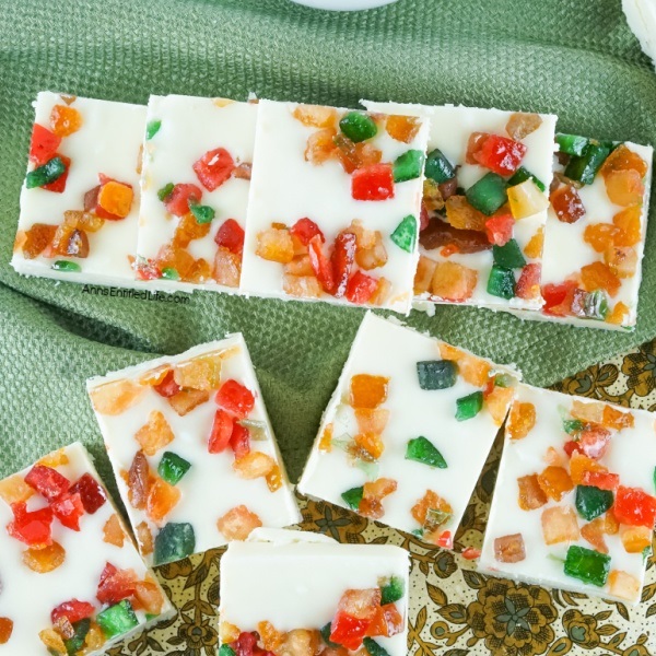 Fruitcake Fudge Recipe. This fruitcake fudge recipe is the easiest and yet the most delicious holiday fudge ever! It uses just four ingredients and comes together quickly. This fruitcake fudge is terrific for sharing, gifting, or when you want to indulge at home.