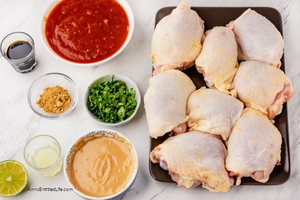 Slow Cooker Spicy Chicken Thighs Recipe. This slow-cooker spicy chicken thighs recipe is easy to prepare, has a bit of a bite with many interesting flavors. The chicken thighs are tender and juicy when done.