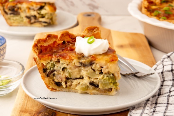 Broccoli and Ham Quiche Recipe. Use up your ham leftovers to make this easy quiche recipe! Broccoli, ham, cheese, and mushrooms combine for an easy-to-make, flavorful, delicious, and satisfying broccoli and ham quiche. Breakfast, lunch, or dinner, this versatile quiche dish is sure to please your entire family.