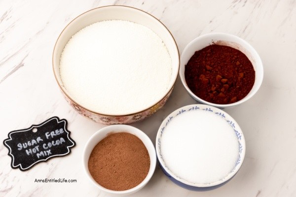 Instant Sugar Free Hot Cocoa Mix Recipe. This homemade hot cocoa mix is inexpensive, easy to make, and tastes delicious. If you love hot cocoa and would like to make your own hot cocoa recipe give this instant sugar-free hot cocoa mix recipe a try.