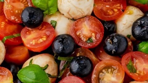 Red, White, and Blue Caprese Salad Recipe