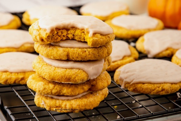 Pumpkin Sugar Cookies Recipe.These pumpkin sugar cookies are soft and chewy and packed with pumpkin flavor. Great for lunch boxes, dessert, Halloween parties, and your Thanksgiving table, these easy-to-make cookies are the perfect fall cookie!