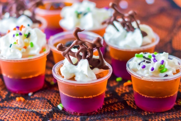 20 Jello Shots for Halloween. From creepy to spooky to adorable, these 20 Jello Shots for Halloween are certain to be a hit at your next Halloween Party! So get the party started with these unusual and easy-to-make Halloween Jello Shots Recipes.