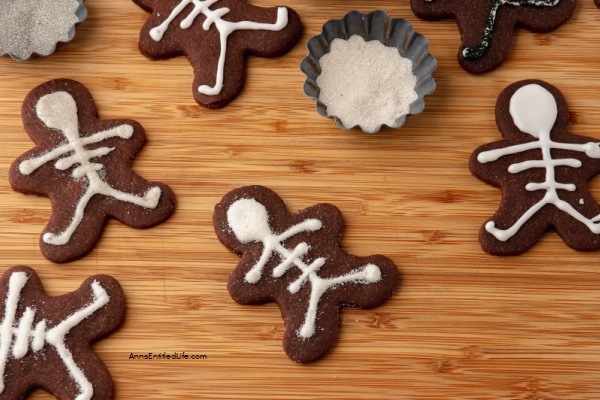 Skeleton Cookies Recipe. These fun and spooky skeleton cookies are a delicious Halloween treat that your little ghosts and goblins will love! Easy to make, these chocolate skeleton cookies will be a big hit at your next Halloween party, packed in a school lunchbox, or as an afternoon snack.