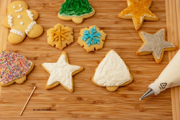 Kris Kringle Cookies and Frosting Recipe. This is a traditional Christmas cut-out cookie and frosting recipe! This Christmas cookie cut-outs recipe is easy-to-make. Perfect for your holiday cookie tray, Christmas cookie exchanges, or on a plate for Santa, these delicious holiday cookies are a family favorite.