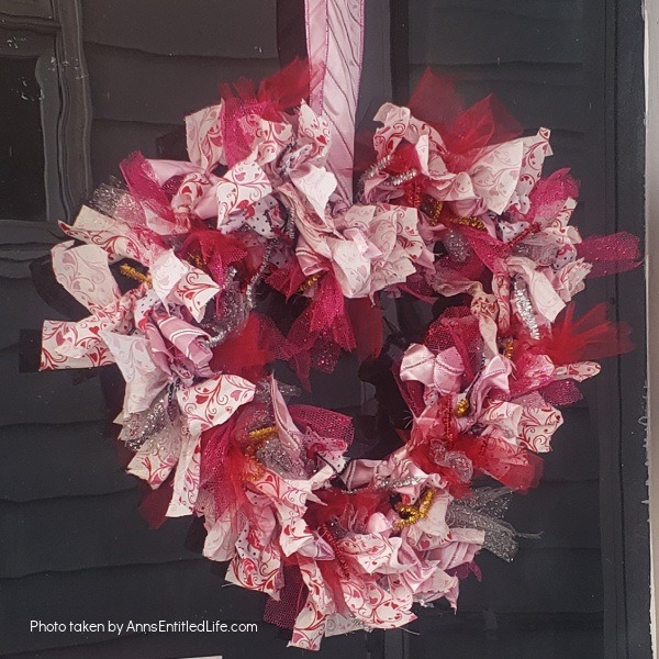 Valentine Heart Wreath DIY. This simple-to-make Valentine's Day wreath DIY is a dark front door craft. You don't have to be an experienced crafter to make this valentines wreath; simply follow the step-by-step instructions in this detailed tutorial to make this fun homemade wreath.