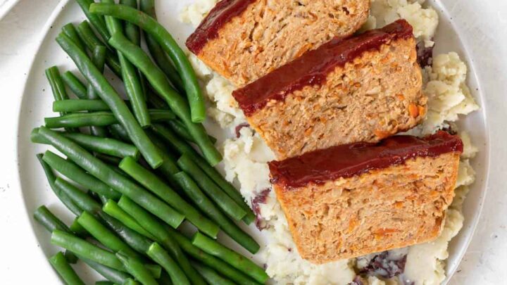 Image for Healthy Ground Chicken Meatloaf with Vegetables
