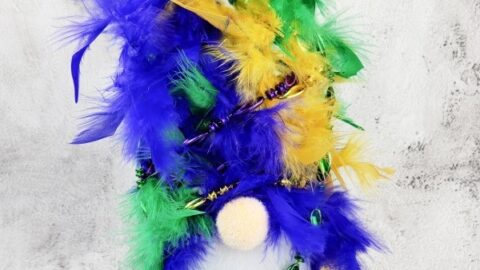 Mardi Gras Gnome DIY