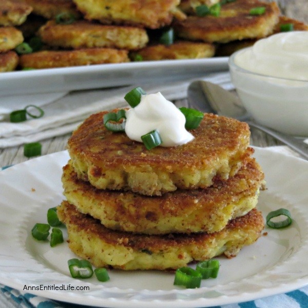 Crispy Parmesan Potato Cakes Recipe. Have leftover cooked potatoes? Try this easy, tasty leftover mashed potato recipe! These Crispy Parmesan Potato Cakes are delicious for breakfast, lunch or dinner and make good use of leftover mashed potatoes. Your family will love them.
