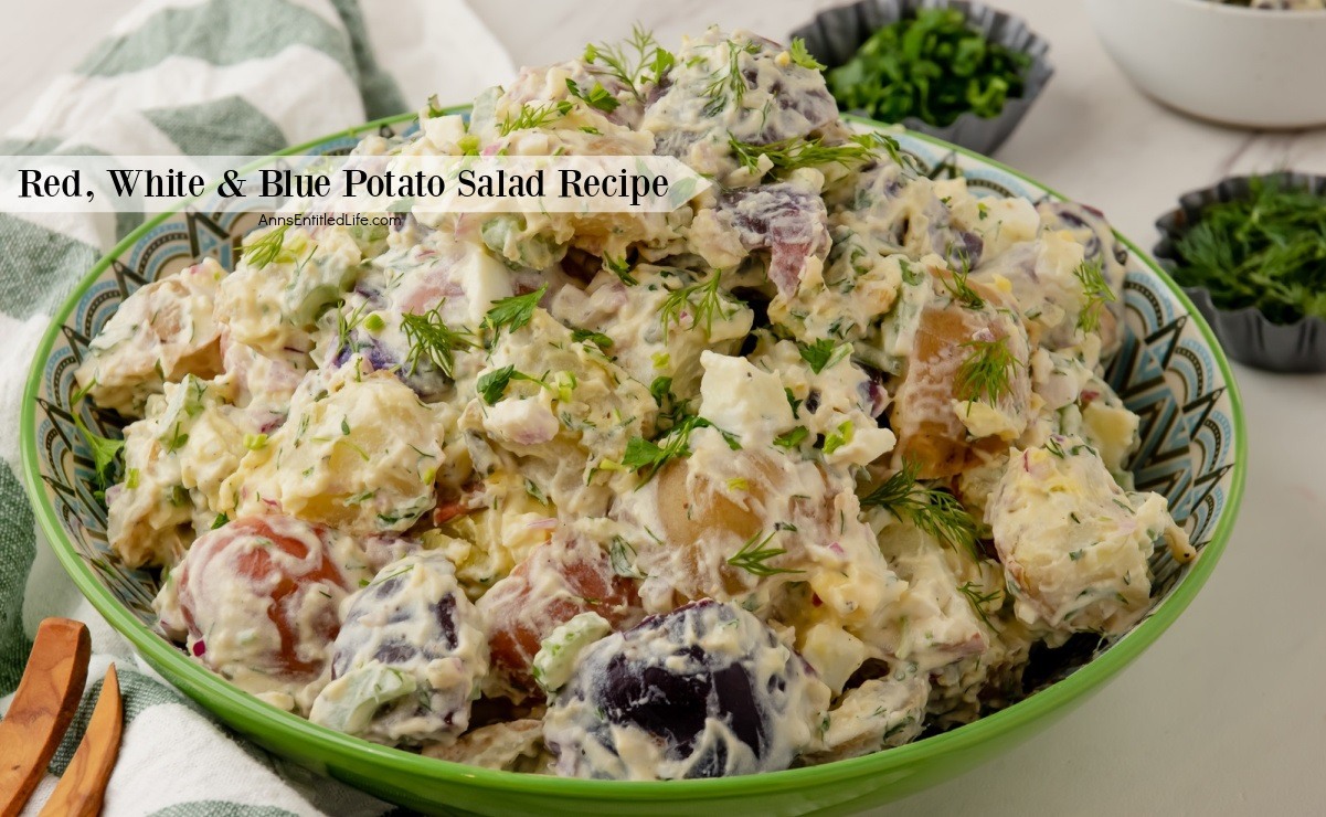 Red, White, and Blue Potato Salad 