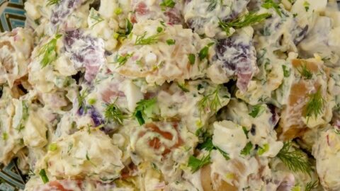 Red, White, and Blue Potato Salad Recipe