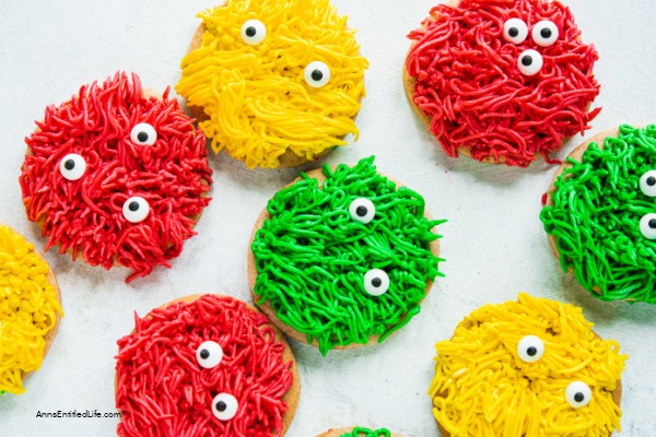 Hairy Monster Cookies Recipe | Halloween Delights. Get ready for Halloween with this hair-raising recipe for Hairy Monster Cookies. Learn how to create these ghoulishly delightful treats that will enchant your taste buds and thrill your guests. Perfect for adding a touch of adorable and spooky fun to your celebrations!