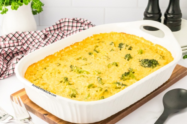 Easy Broccoli and Cheese Rice Casserole Recipe. Discover a simple broccoli and cheese rice casserole recipe that is perfect for family dinners. Creamy, cheesy, and oh-so-tasty!