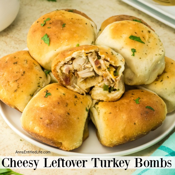 Cheesy Leftover Turkey Bombs Recipe. Discover the ultimate leftover turkey recipe in these cheesy leftover turkey bombs. Transform your leftover turkey into a flavor-packed stuffed biscuit bomb delight.