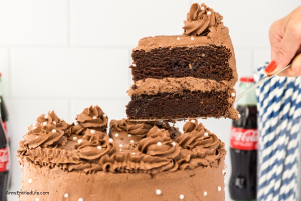 Coca-Cola Cake Recipe | Best Chocolate Coke Layer Cake. This moist and delicious Coca-Cola cake is a Southern classic. A decadent chocolate cake with rich chocolate frosting, it is the perfect dessert for celebrations or potlucks!