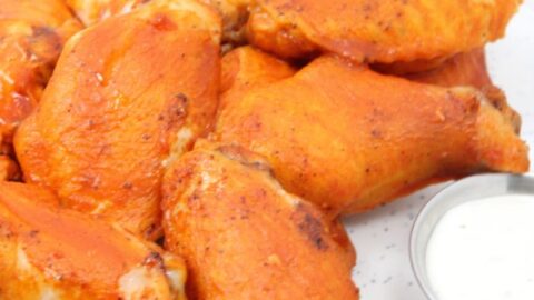 Crispy Oven Baked Chicken Wings Recipe | Buffalo Style