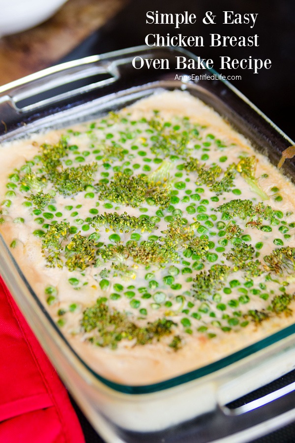 chicken bake in a casserole dish