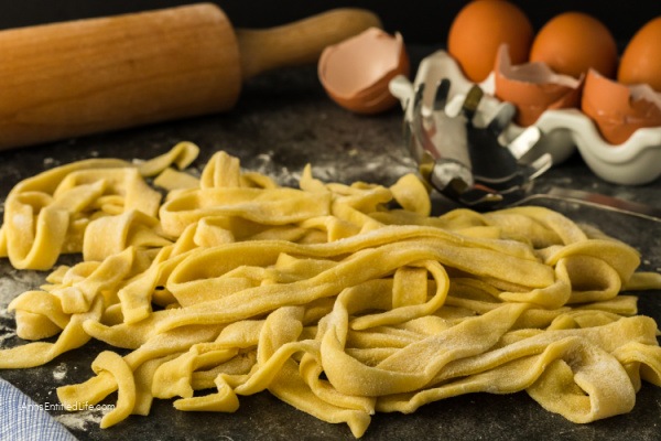 Easy Homemade Egg Noodles Recipe. Skip the store-bought prepackaged noodles and make egg noodles from scratch with this easy and delicious homemade egg noodles recipe.