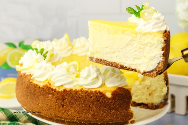 The Best Baked Luscious Lemon Cheesecake Recipe. If you love lemons, you are going to love this cheesecake. This beautifully creamy dessert takes a bit of time but can be made in advance and is an absolute showstopper! 