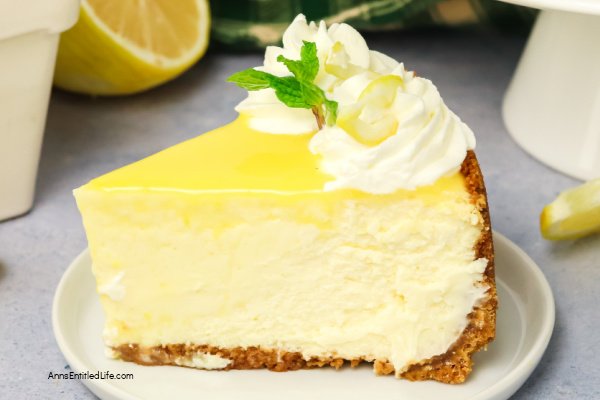 The Best Baked Luscious Lemon Cheesecake Recipe. If you love lemons, you are going to love this cheesecake. This beautifully creamy dessert takes a bit of time but can be made in advance and is an absolute showstopper! 