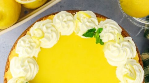 The Best Baked Luscious Lemon Cheesecake Recipe
