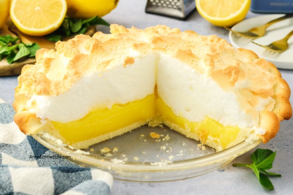 Easy Homemade Old Fashioned Lemon Meringue Pie Recipe. This sky-high Lemon Meringue Pie is absolutely dreamy. Smooth and tangy lemon curd topped with a soft and pillowy meringue topping toasted to perfection. This is a classic recipe that is bursting with flavor.