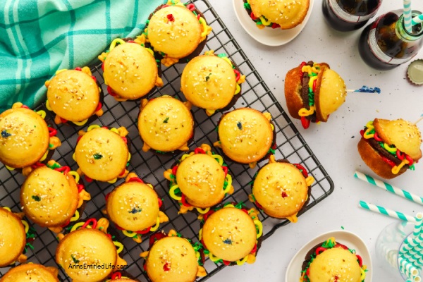 Hamburger Cupcakes Recipe | Easy How to Make Directions. These cupcakes that look like hamburgers are absolutely adorable and surprisingly easy to make. Soft, pillowy, golden cupcakes, baked to perfection, filled with brownies, coconut, fresh strawberries and frosting. These hamburger cupcakes are a perfect addition for any get-together.