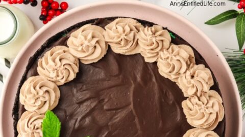 No-Bake Chocolate Mint Cheesecake Recipe | Easy & Delicious