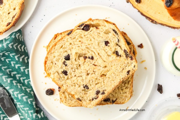 Homemade Cinnamon Raisin Bread Recipe | Best + Easy. Bake the best homemade cinnamon raisin bread with this easy recipe! Soft, fluffy, and packed with sweet cinnamon and juicy raisins. Perfect for breakfast or a snack!