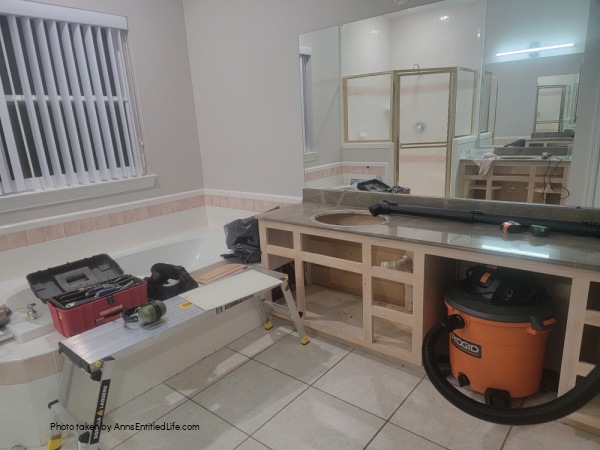 Master Bathroom Renovation - The Demolition | Remodel Tips. Advice on how to prepare for a master bathroom renovation. These were our steps (and some tips) to plan our reno before the work began.